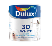 Краска Dulux 3D White ослепительно белая матовая BW 2,5л