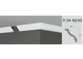 Плинтус потолочный П-04 /2000х40х45мм /Де-Багет/